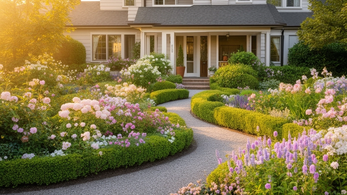 Ogród przed domem inspiracje