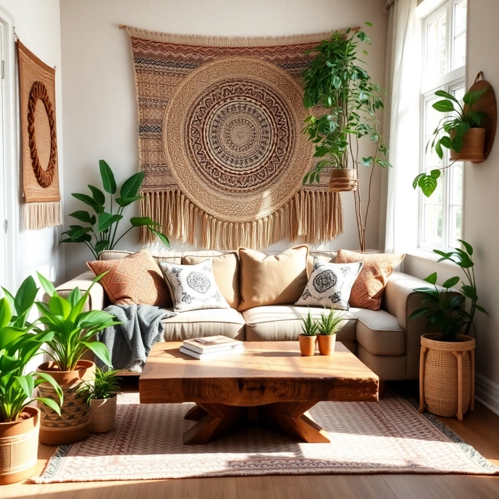Salon Boho Inspiracje