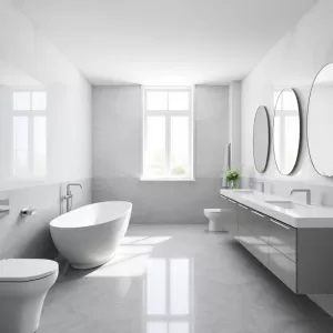 Biało Szara Łazienka Inspiracje