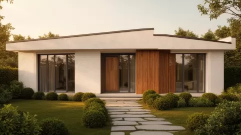 elewacje domu parterowego inspiracje
