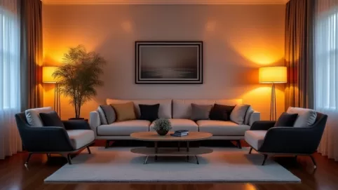 Jaka barwa światła do salonu