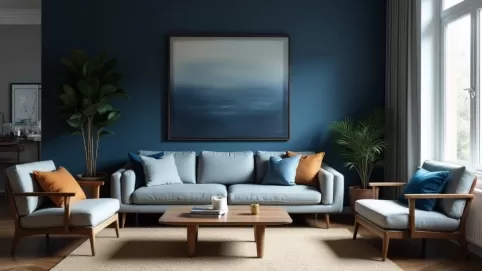 Jaki kolor pasuje do granatu w salonie