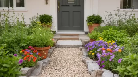 Mały ogródek przed domem inspiracje