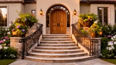 Schody wejściowe do domu inspiracje